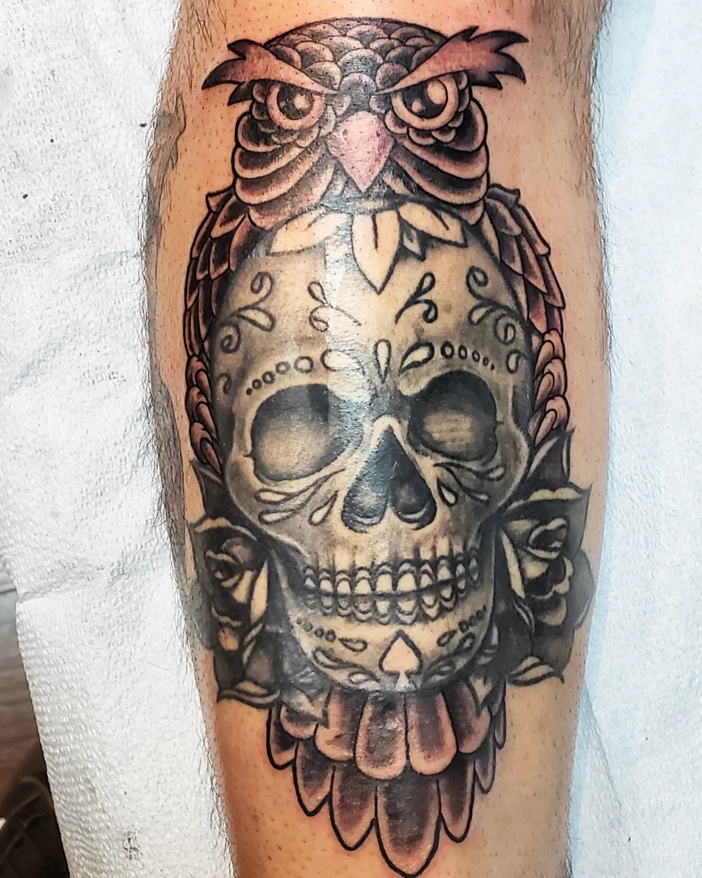 Tattoo by @moesarthouston — american_traditional, black_and_grey