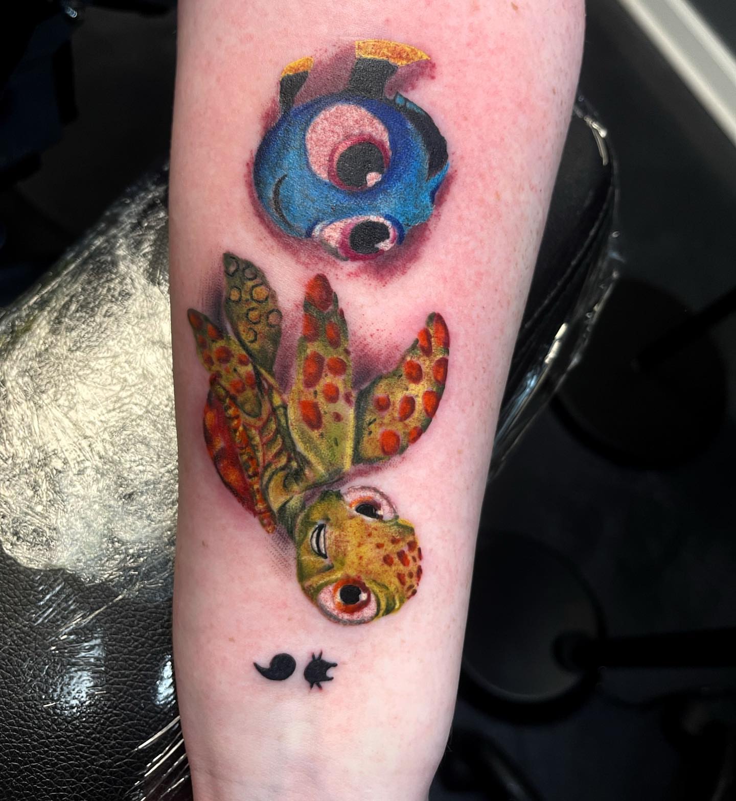 Fish realism tattoo on the forearm by Jacob Martin, Toledo, Ohio