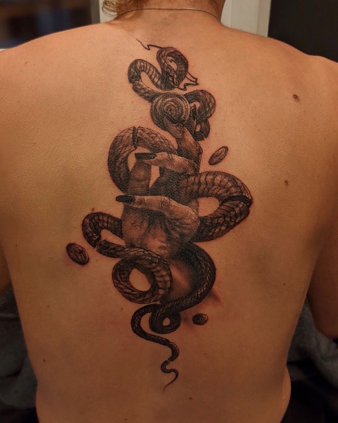 Tattoo by @allituttle — black_and_grey