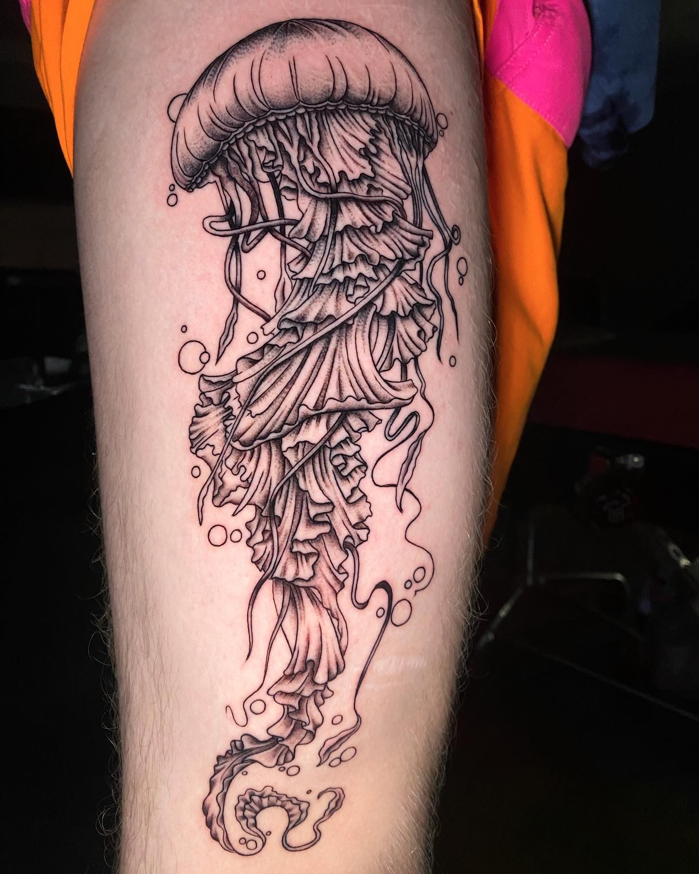 Tattoo by @resnink โ black_and_grey
