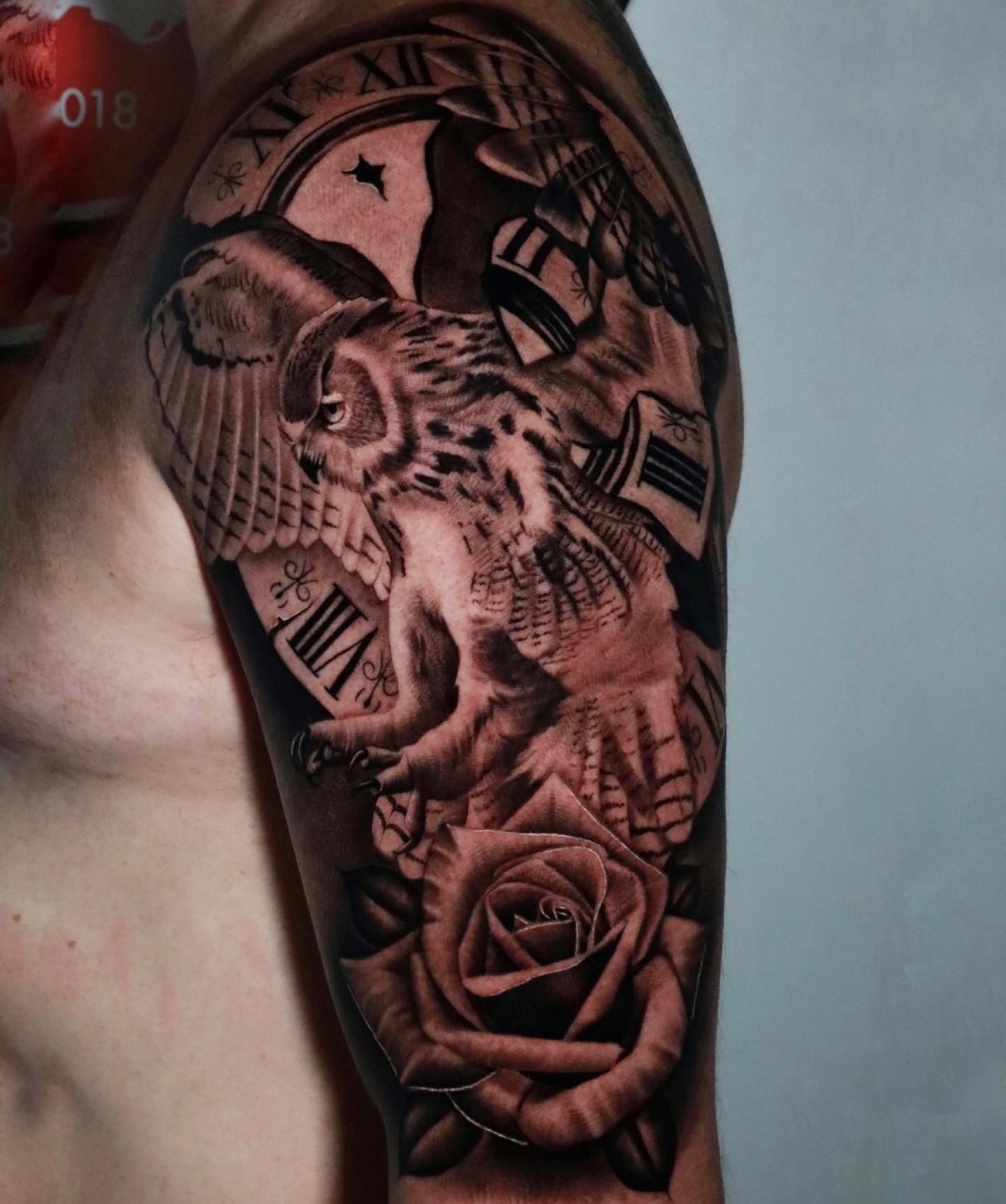 Tattoo by @davidxtattoos — black_and_grey, realism
