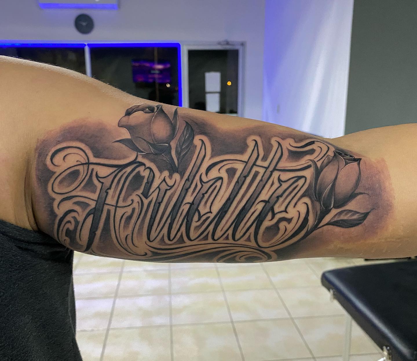 Tattoo by @yackolettersx6 β black_and_grey