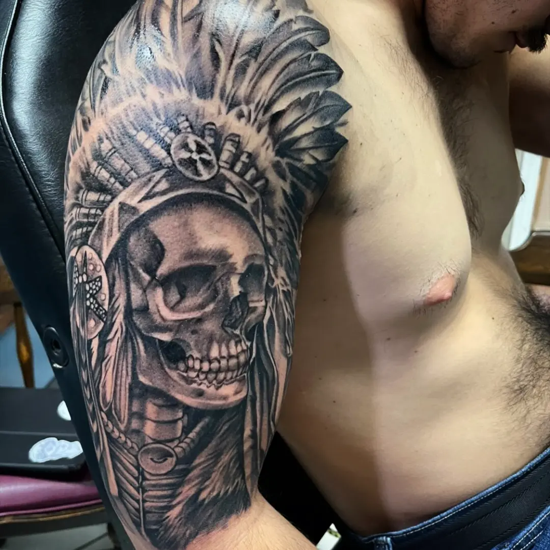 Tattoo by @jackjrmora — black_and_grey, realism
