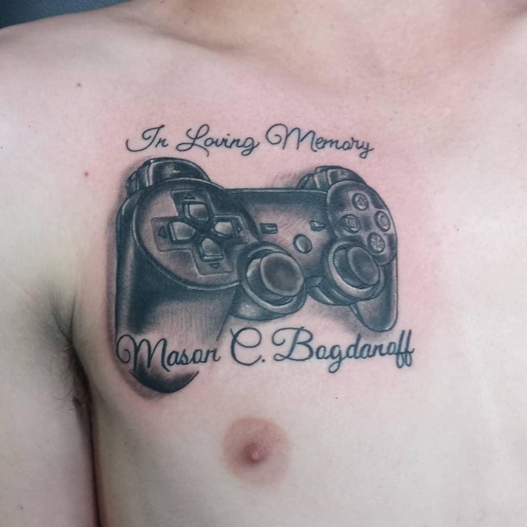 Tattoo by @conwaythetattooer — black_and_grey