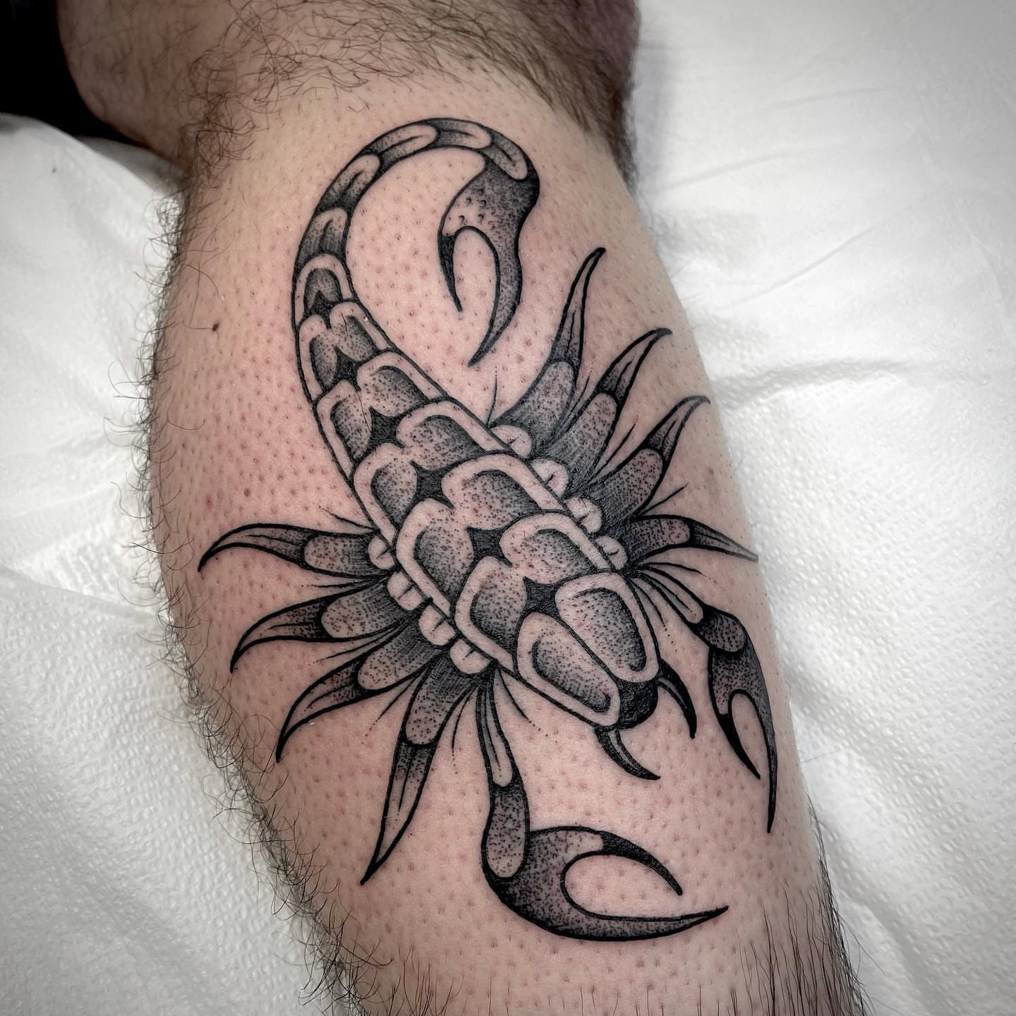 Tattoo by @jasonryantattoos — black_and_grey