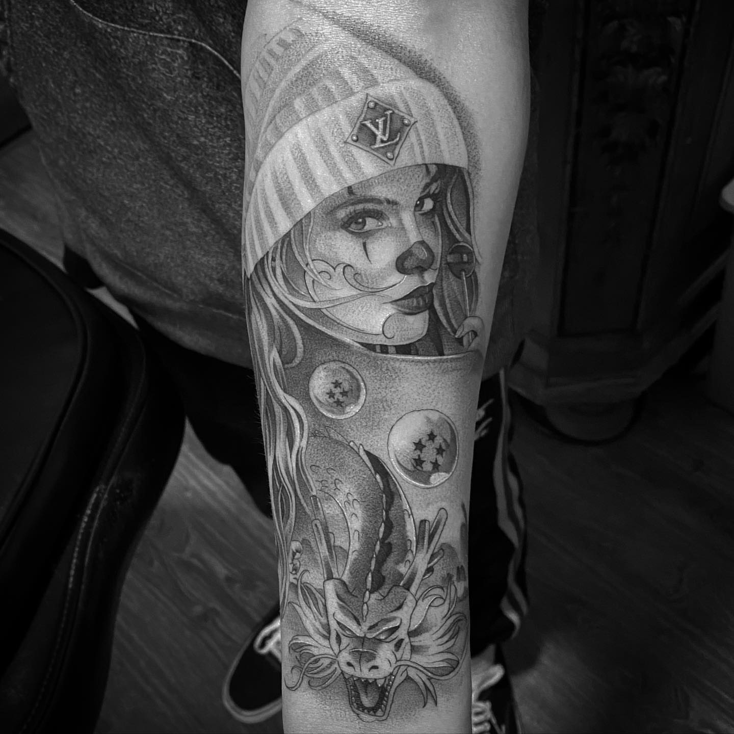 Tattoo by @acruz_707 — dotwork, realism