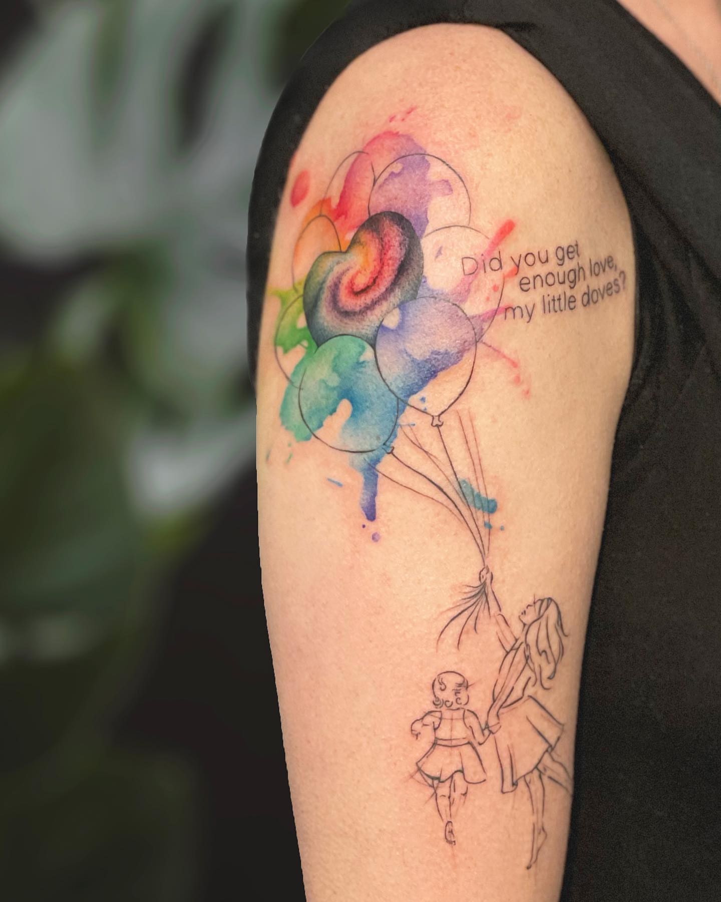 Tattoo by @georgiagreytattoos — watercolor, illustrative