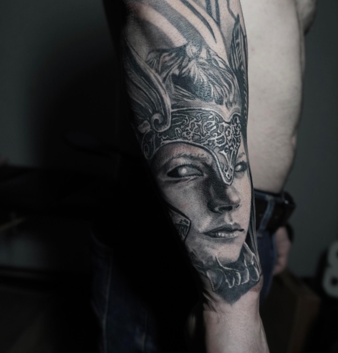 Tattoo by @b.cass_killingsword โ black_and_grey, realism