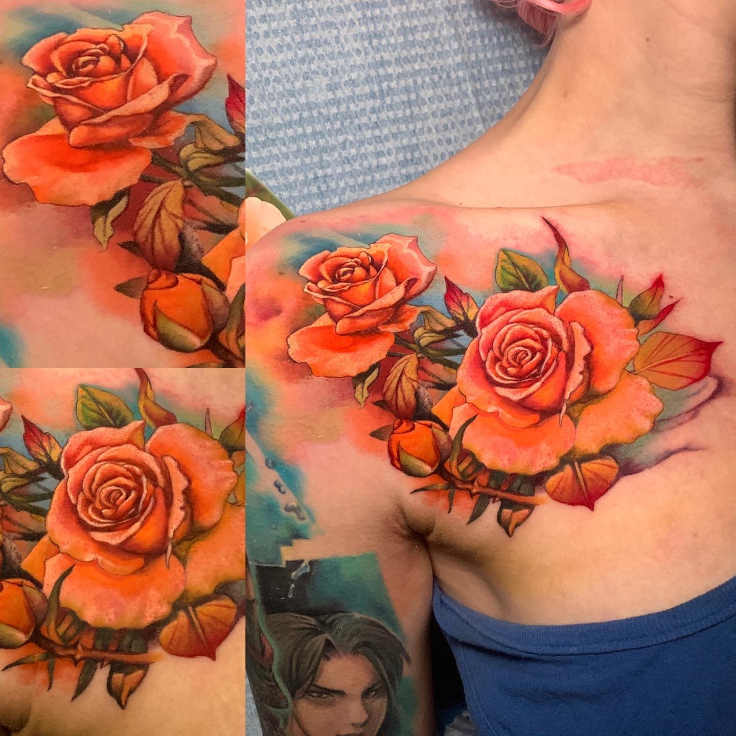 Tattoo by @roveink — watercolor