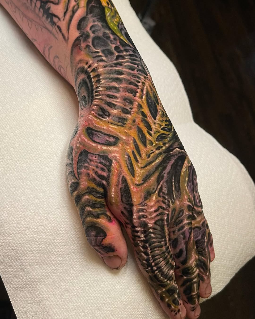Tattoo by @shainesmithtattoo — dark_realism, blackwork