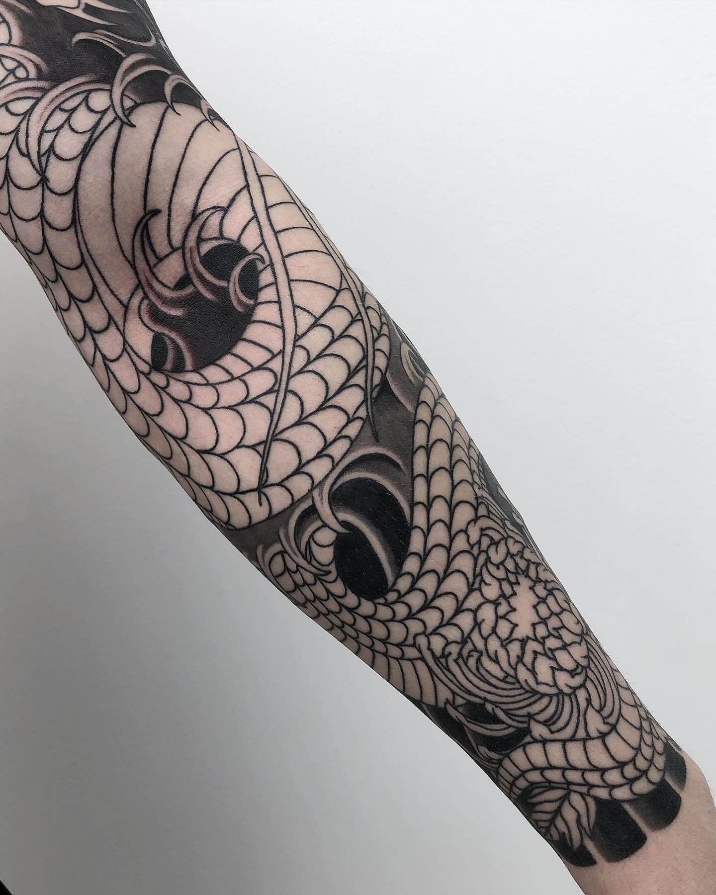 Tattoo by @jaybreentattooer — black_and_grey