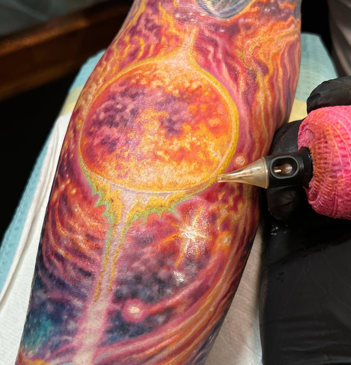 Tattoo by @jameskernart — dotwork, realism