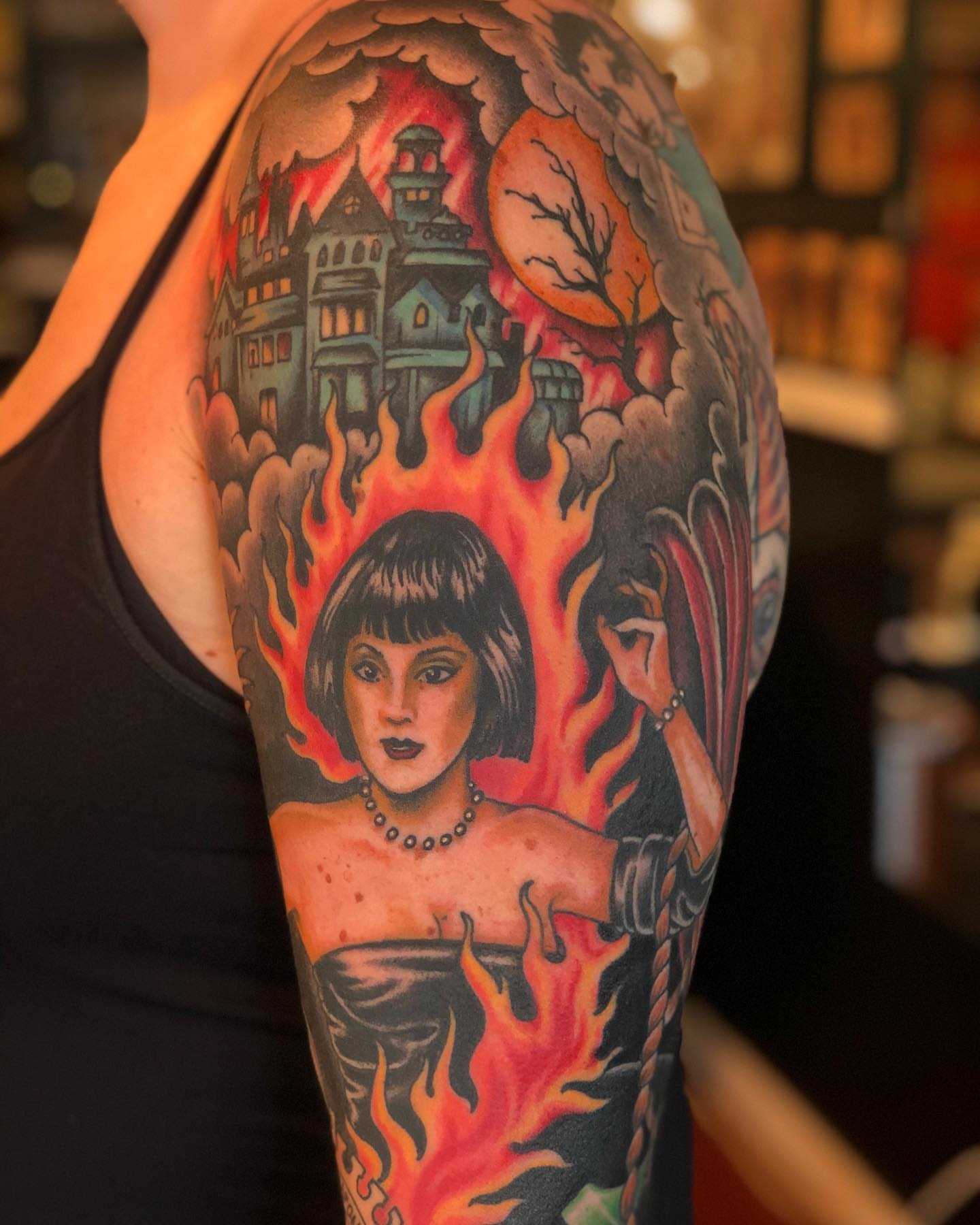 Tattoo by @baronvonphil — american_traditional, dark_realism