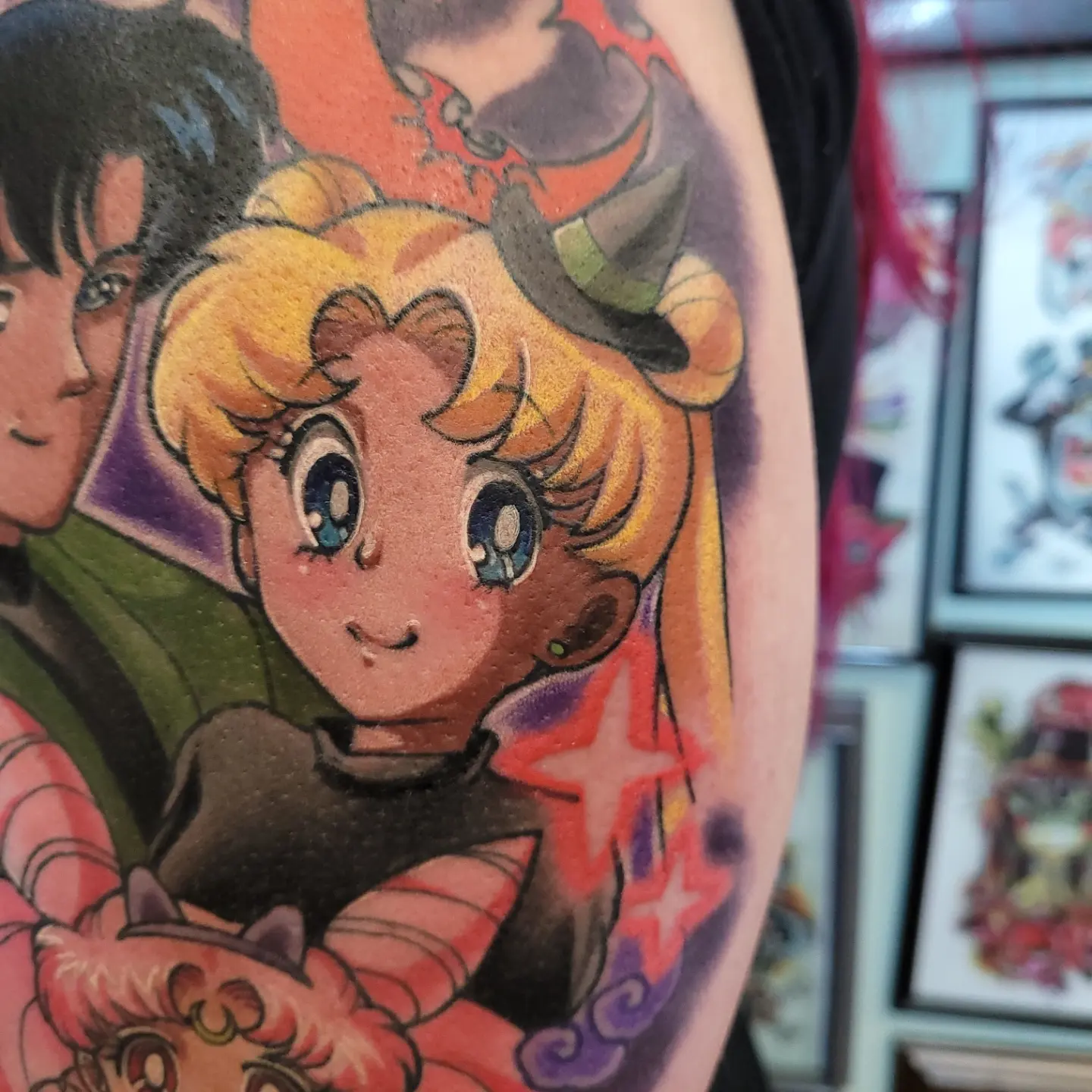 Tattoo by @jojo.mojo.tattoos — anime