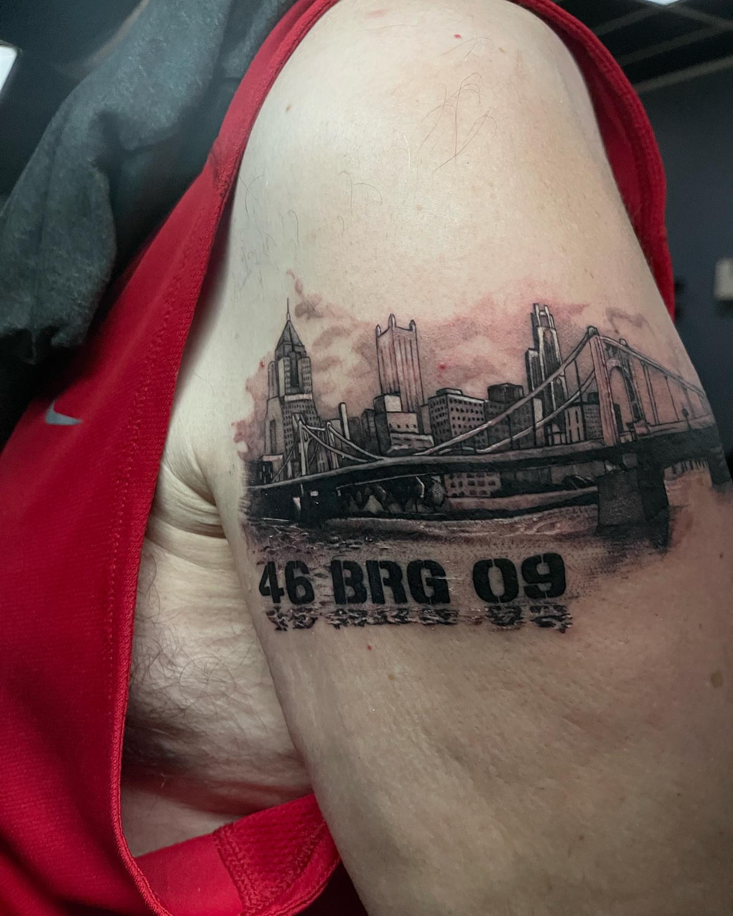 Tattoo by @abnormega_tattooartist — black_and_grey, realism