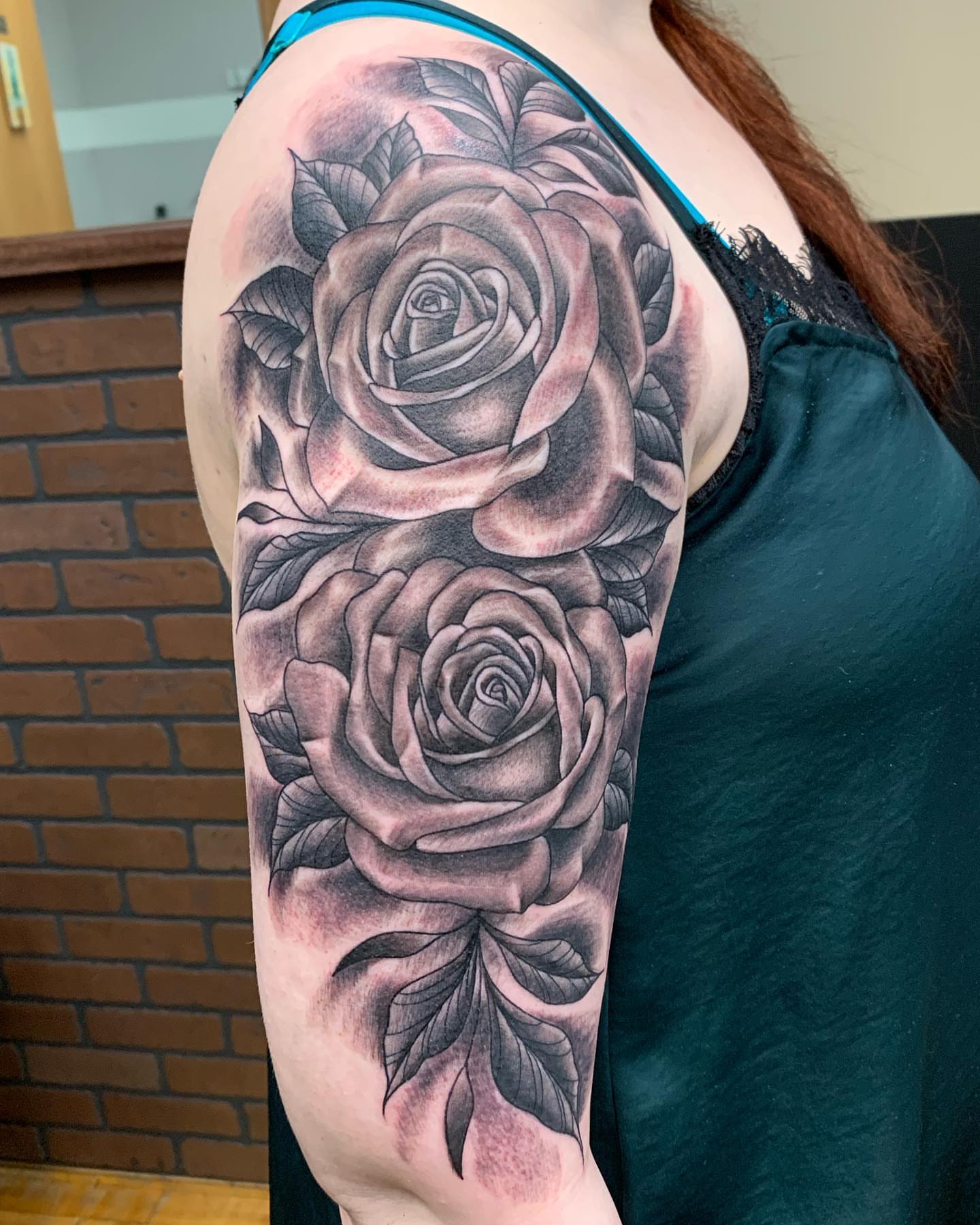Tattoo by @oldetownescott — black_and_grey, realism