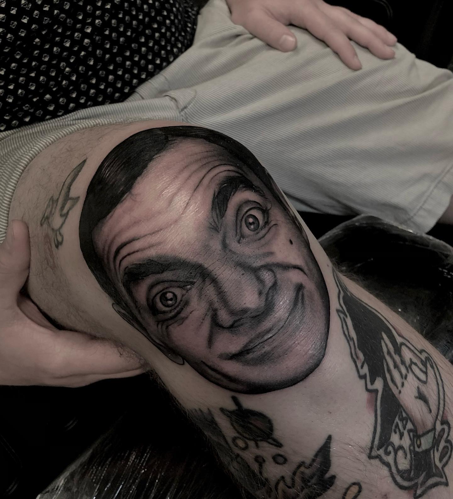 Mr. Bean realism tattoo on the chest by 𝖎 𝖆𝖒 𝖗𝖔𝖙𝖙𝖎𝖓𝖌 𝖜𝖎𝖙𝖍 𝖞𝖔𝖚