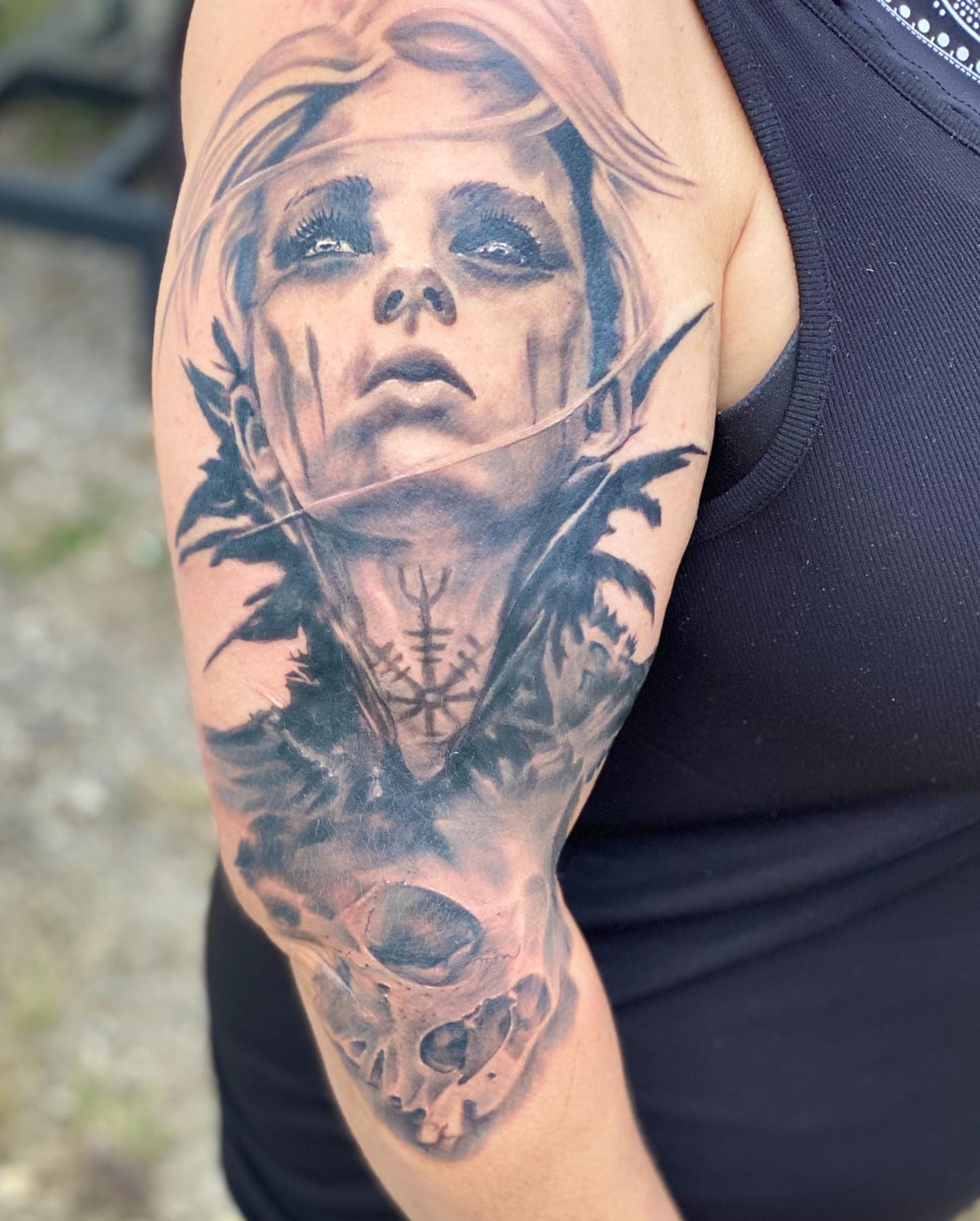 Tattoo by @augiestakes — realism, dark_realism