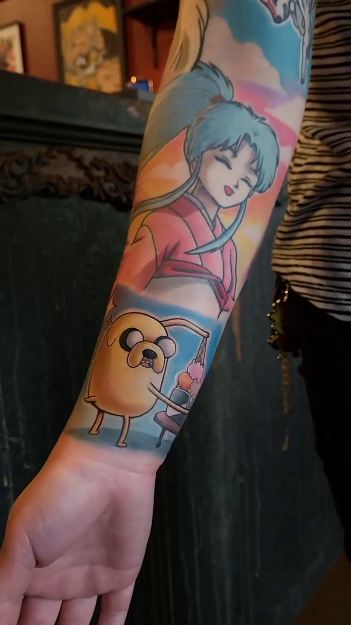 Tattoo by @jojo.mojo.tattoos — anime