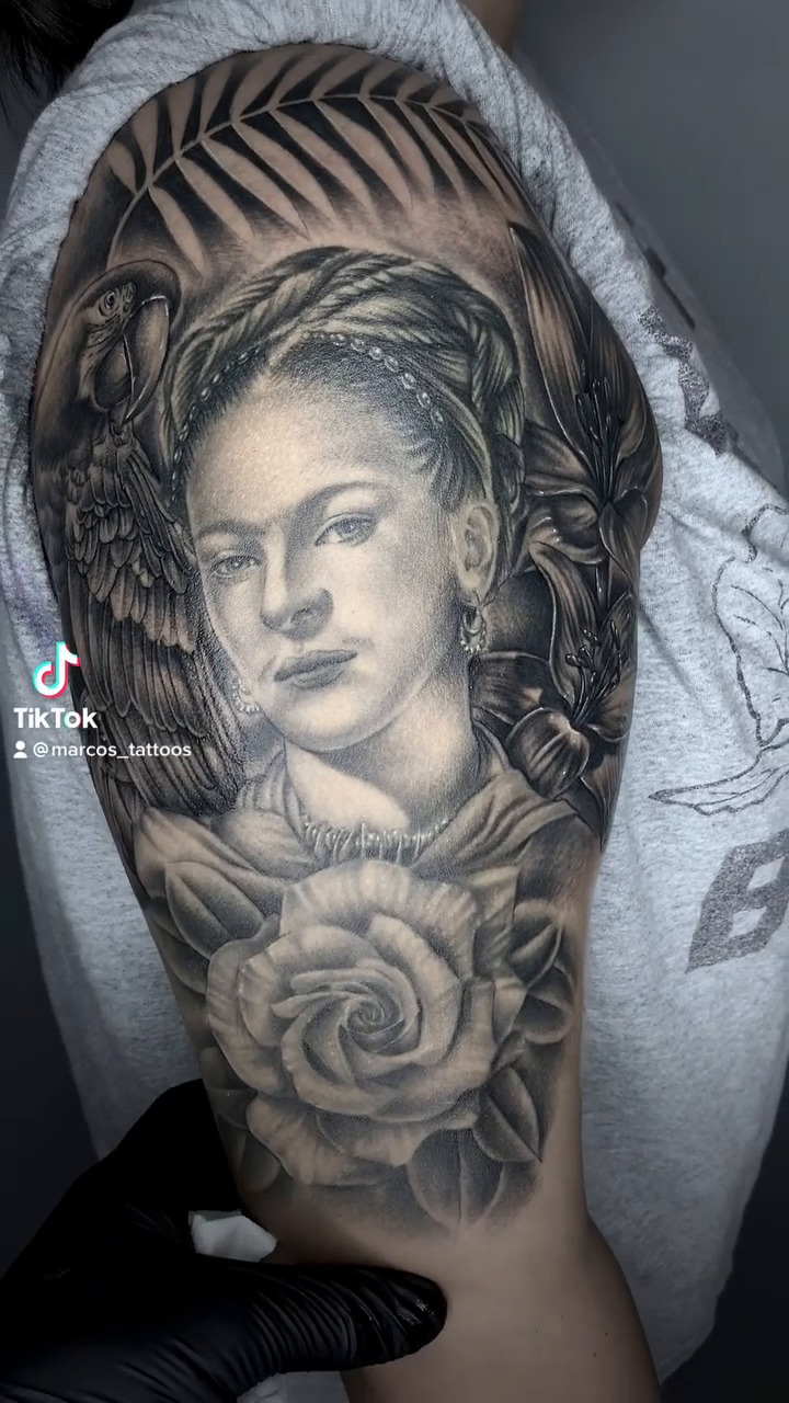 Tattoo by @marcos_tattoos β realism, black_and_grey