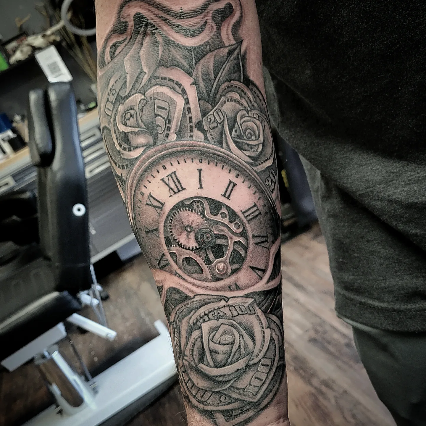 Tattoo by @dougmcgrathtattoos — black_and_grey, realism