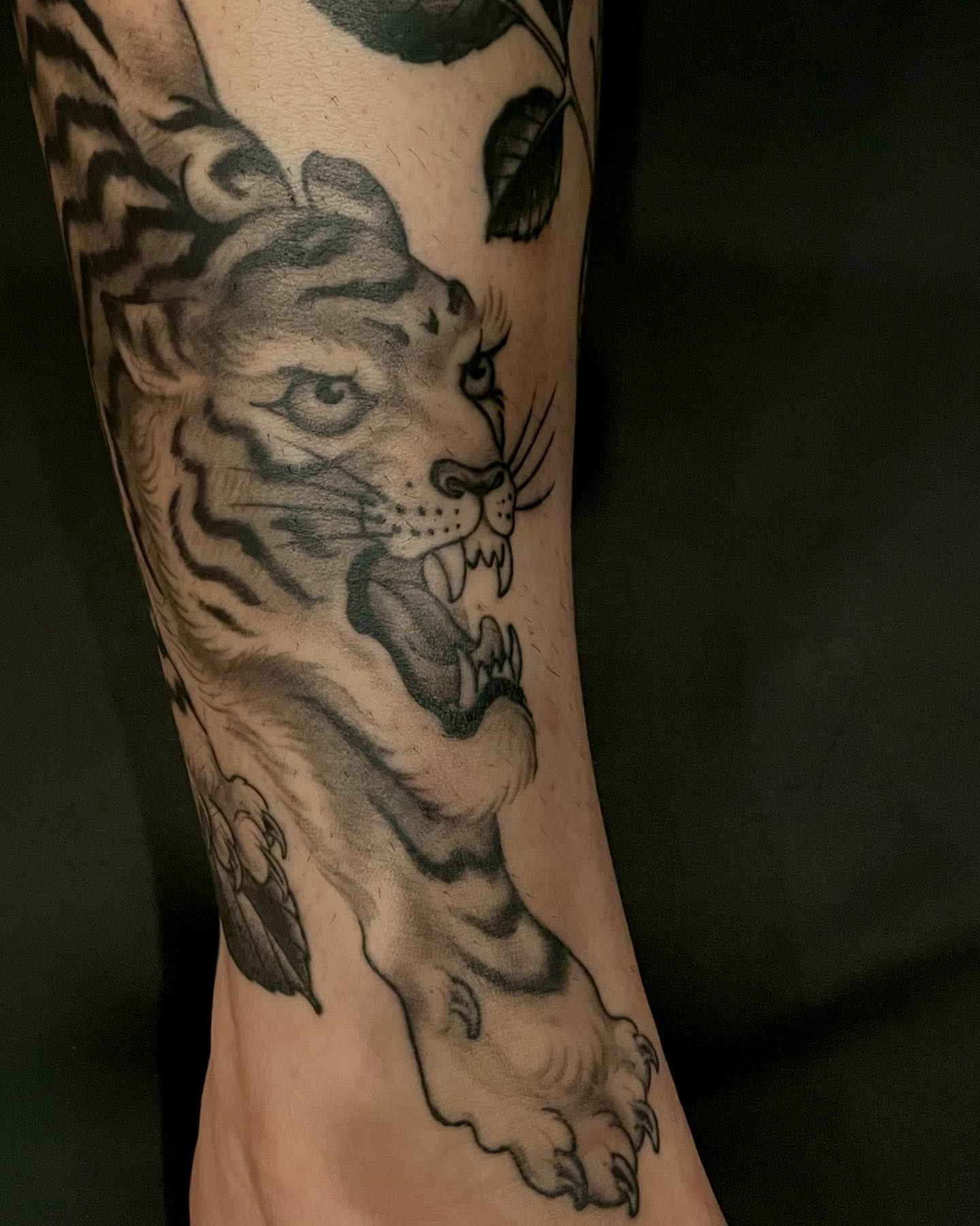 Tattoo by @baronvonphil — black_and_grey