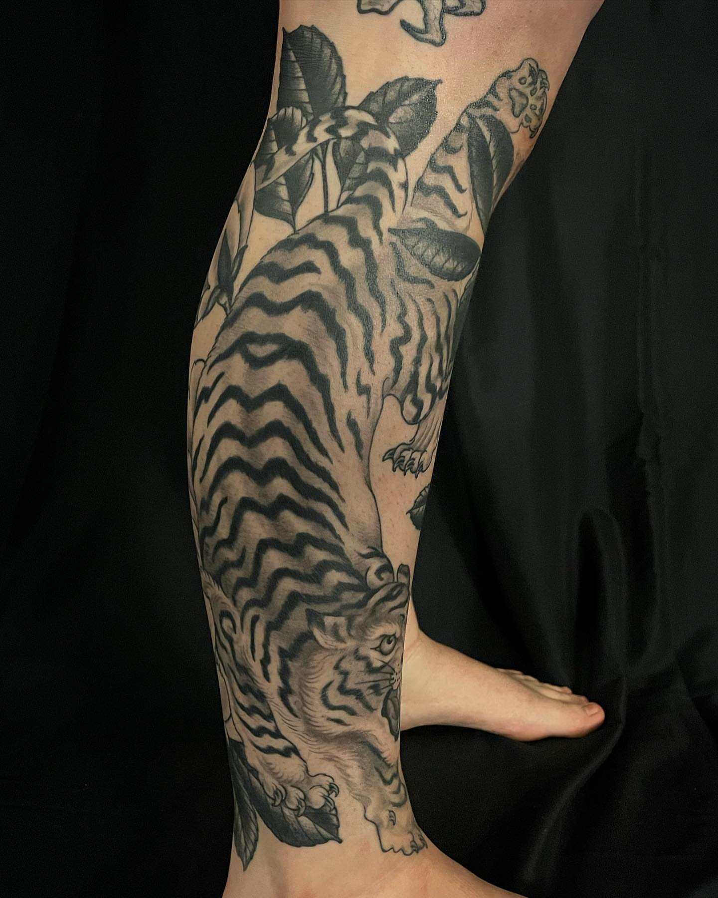 Tattoo by @baronvonphil — black_and_grey, realism