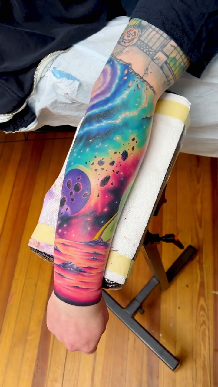 Tattoo by @slootattoos — realism, trash_polka