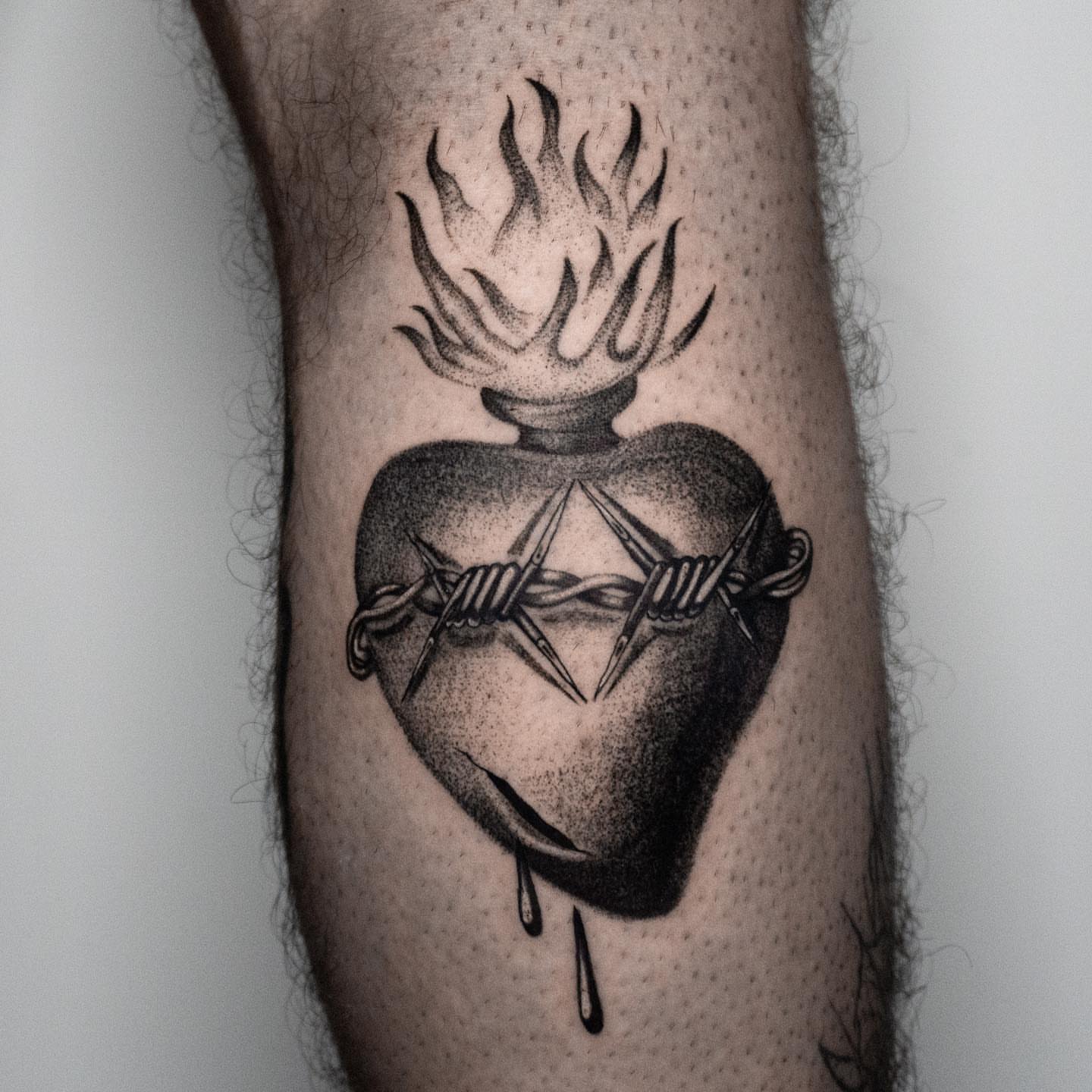 Tattoo by @inkmonic — dotwork, dark_realism