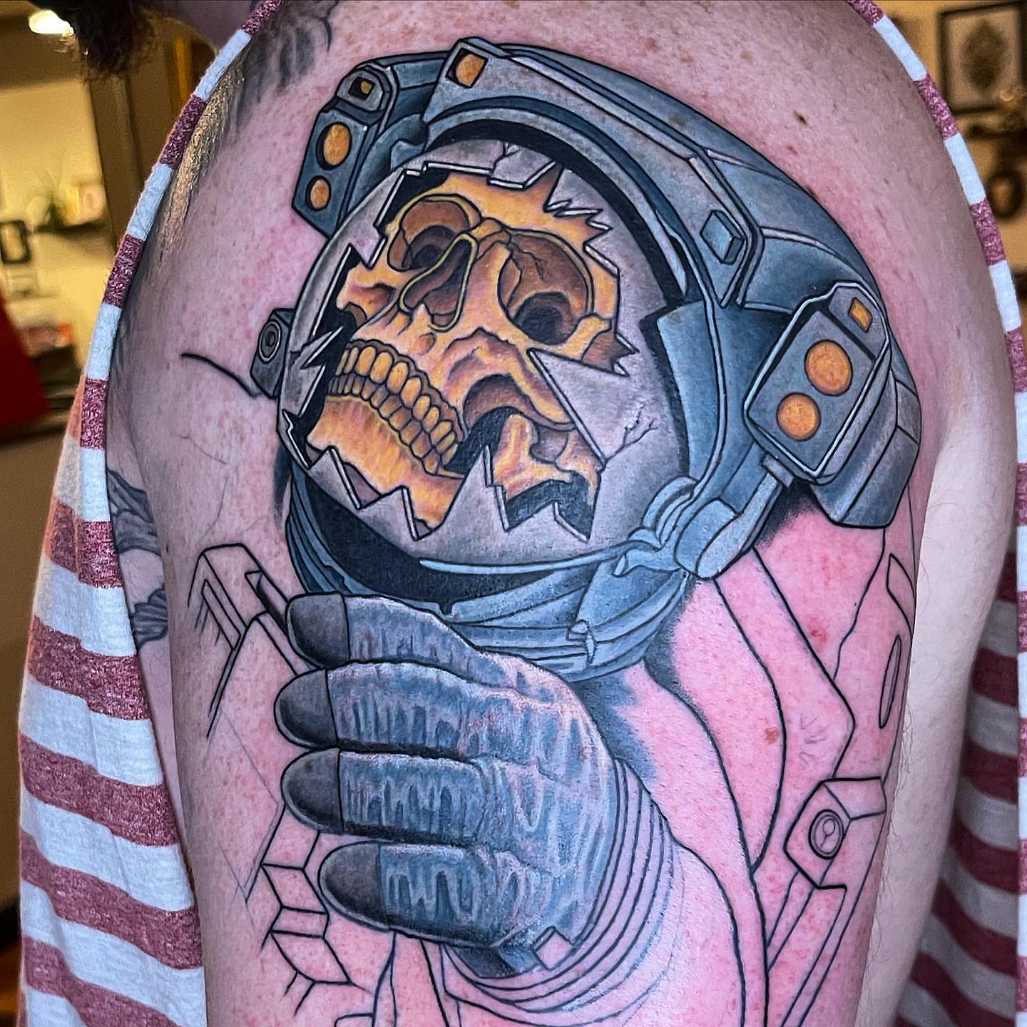 Tattoo by @justintattooart — realism, dark_realism