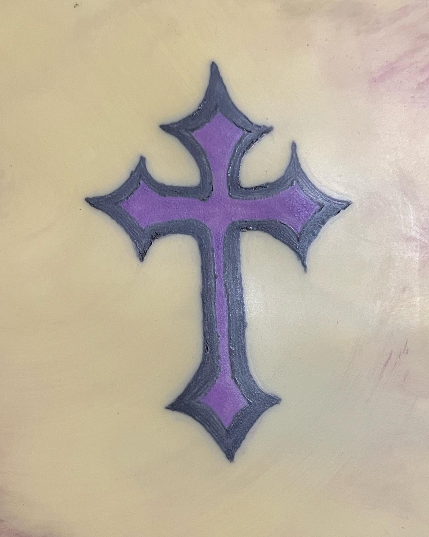 Cross geometric tattoo by ꧁༺𝓛𝓮𝓮༻꧂