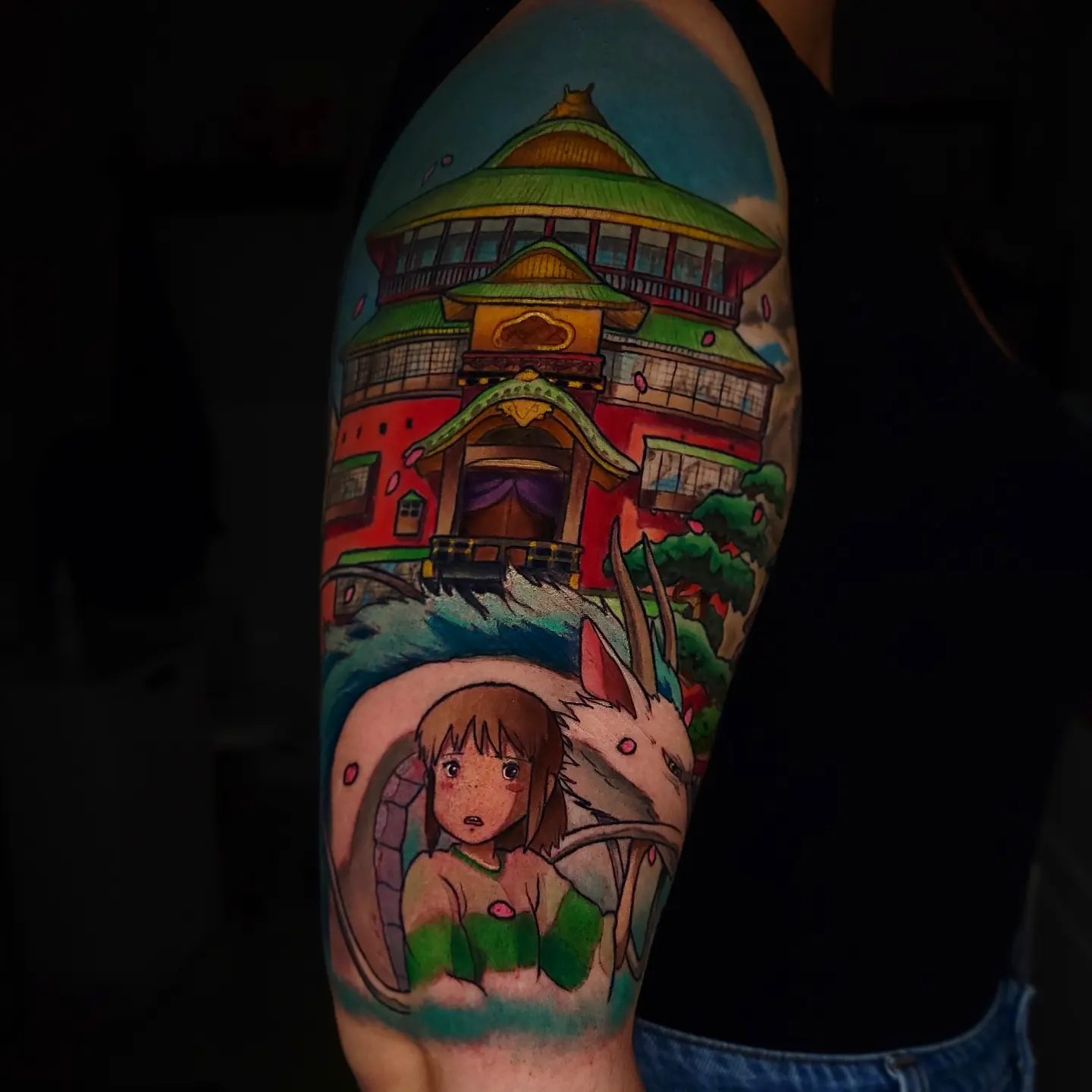 Tattoo by @m.truthtattoos β anime, dotwork
