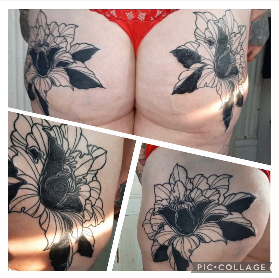 Tattoo by @poppins1384 — black_and_grey