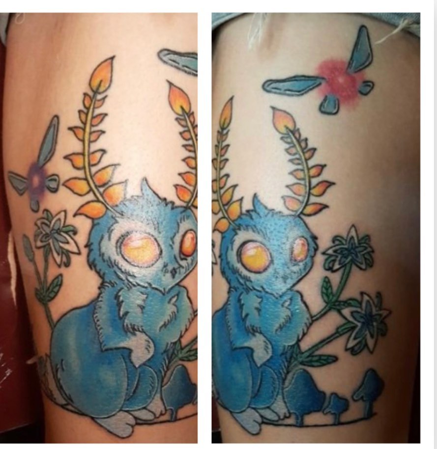 Tattoo by @poppins1384 — dotwork, illustrative