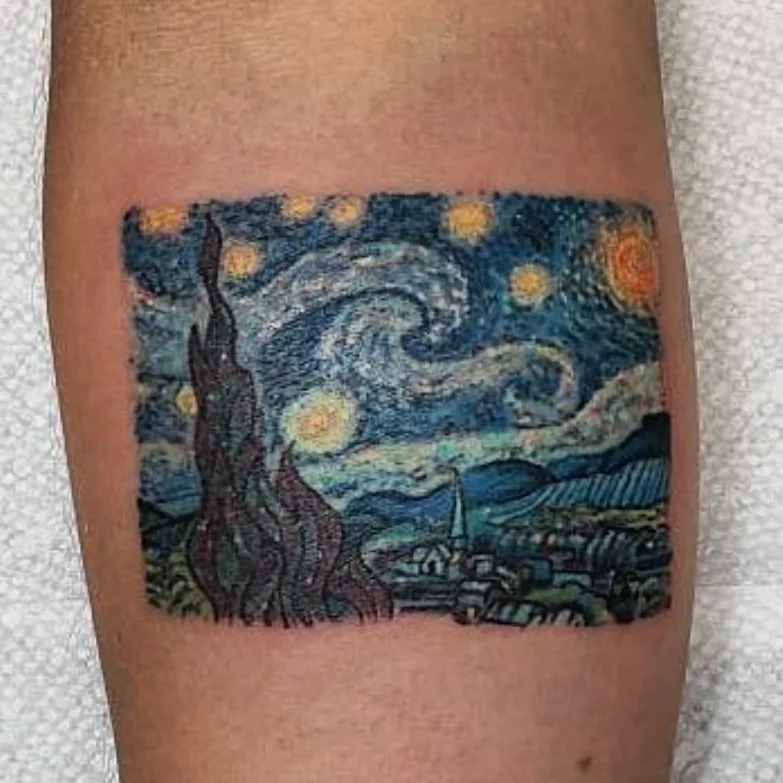 Tattoo by @moesarthouston — dotwork, surrealism