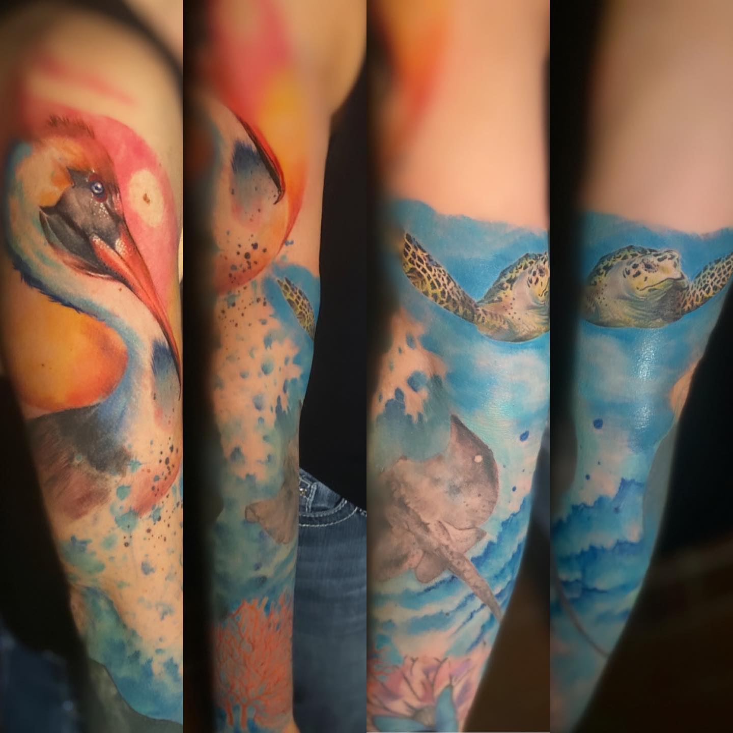 Tattoo by @rock_platinumkoi — watercolor
