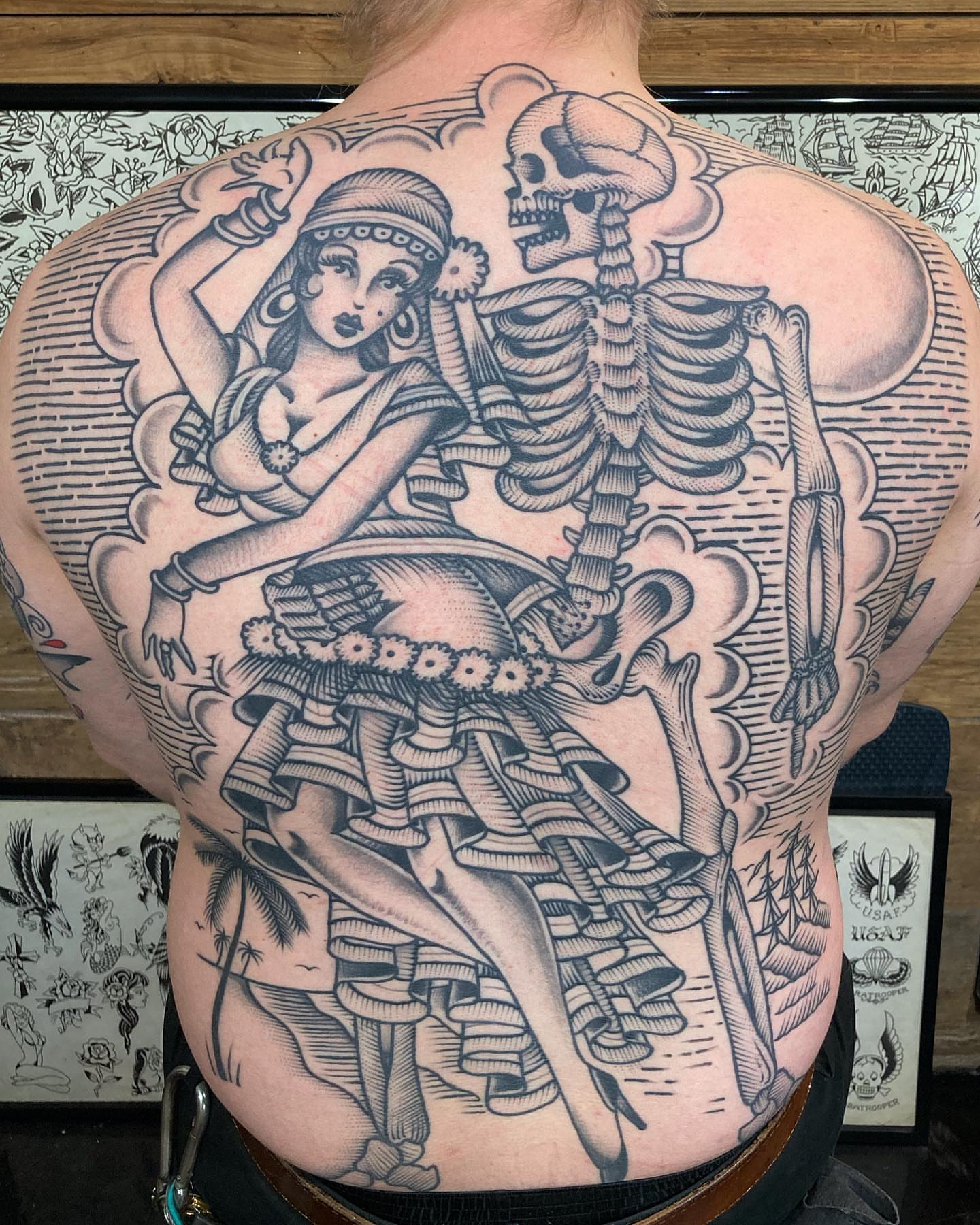 Tattoo by @robbanksofamerica — american_traditional, black_and_grey