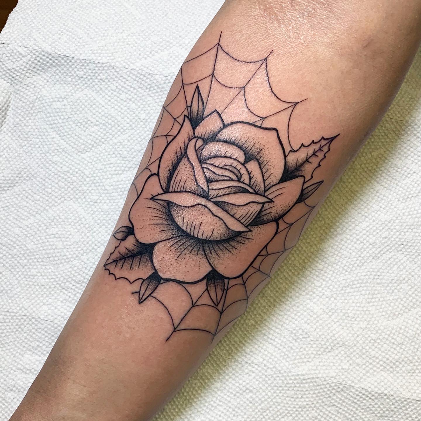 Tattoo by @dannonphantom — dotwork, black_and_grey