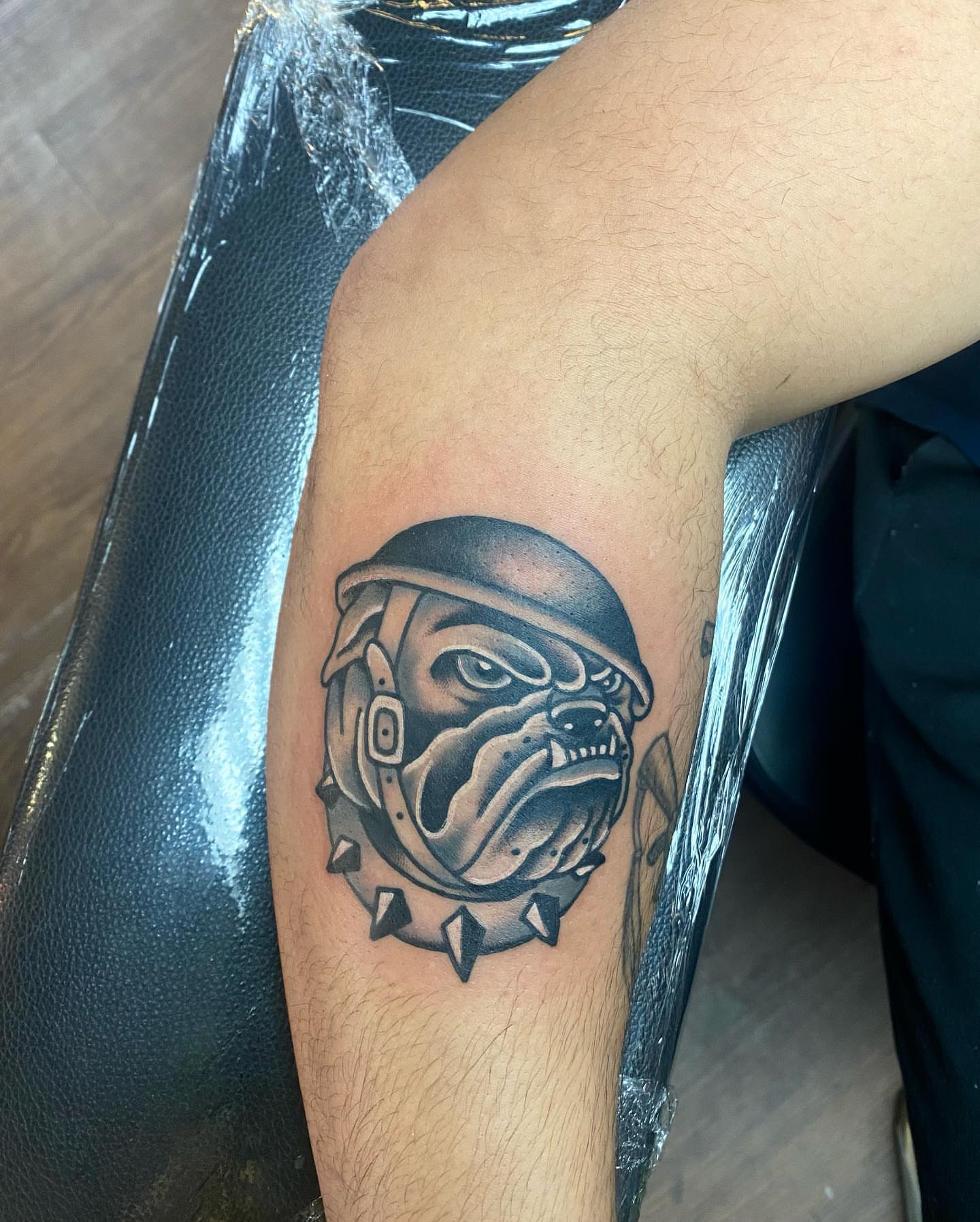 Tattoo by @crust_king — black_and_grey, realism