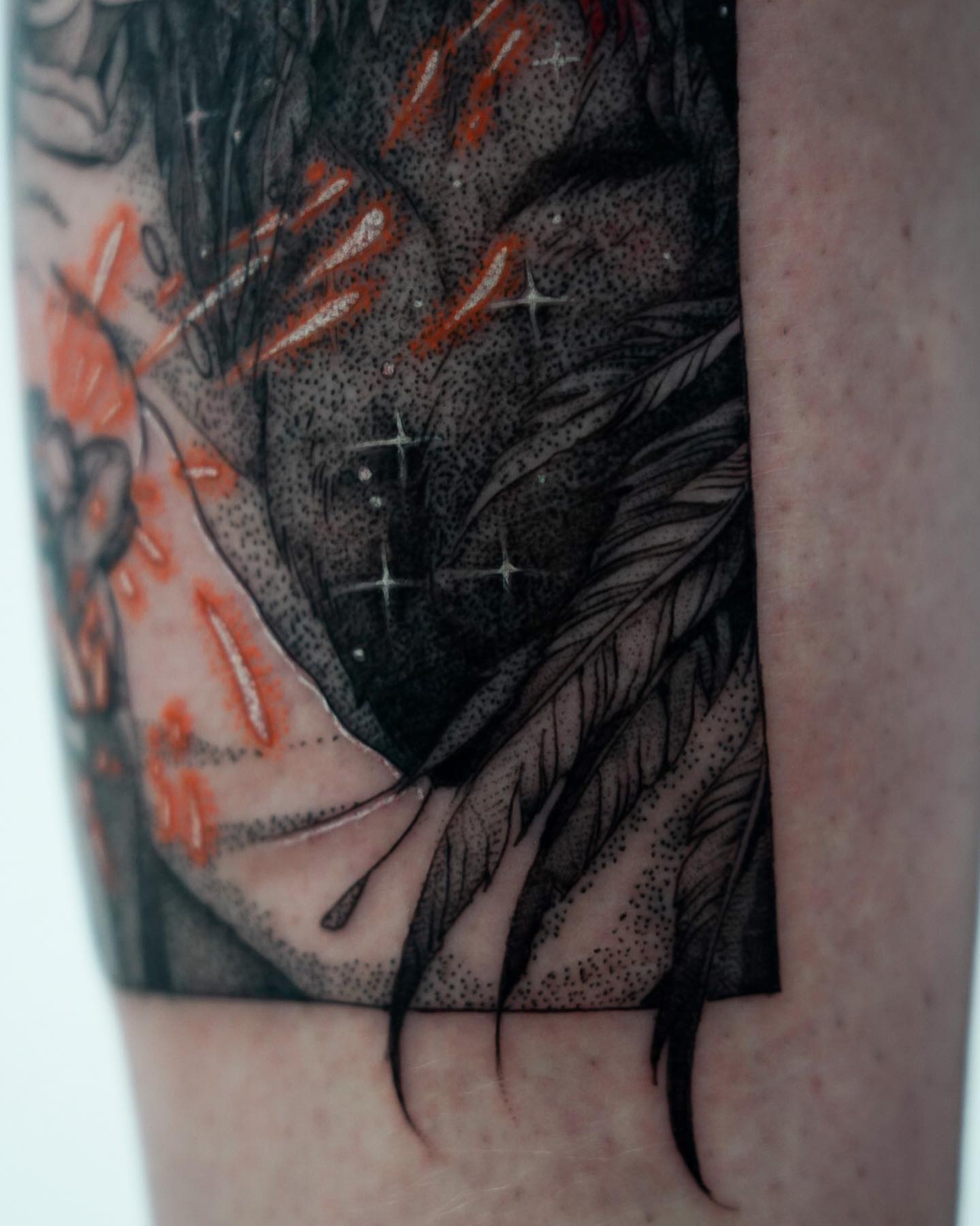 Tattoo by @chrisjtattoo — dotwork, black_and_grey