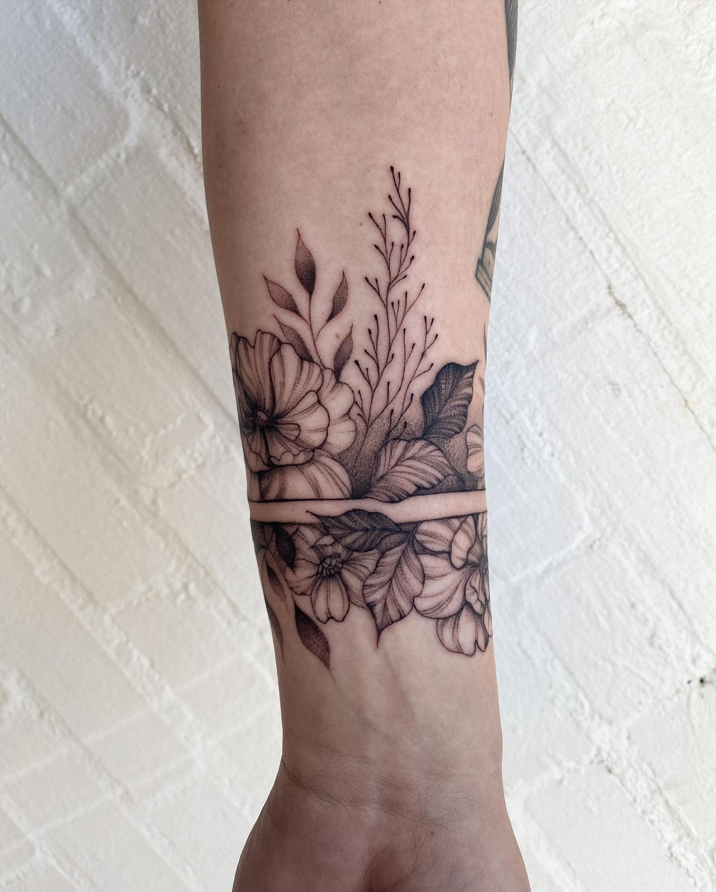 Tattoo by @c.x.dotline — black_and_grey