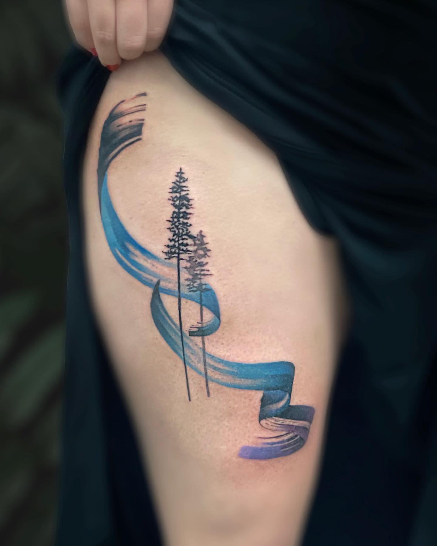 Tattoo by @georgiagreytattoos — fine_line, watercolor