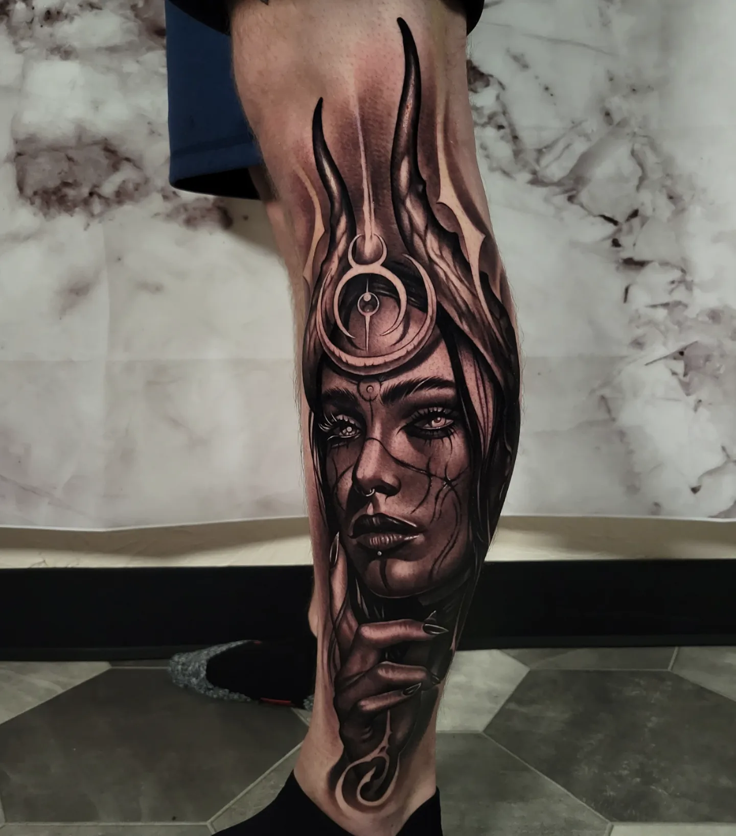 Tattoo by @gagecheesmantattoos — realism, dark_realism