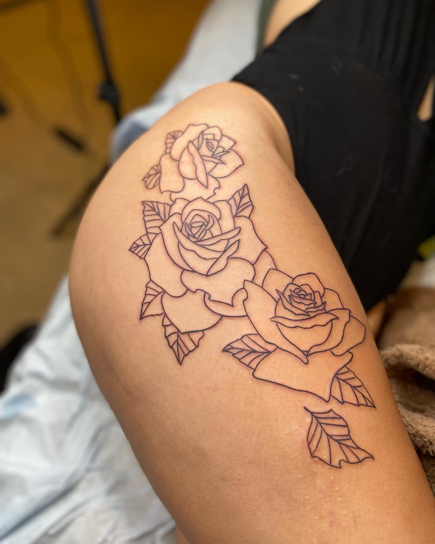 Tattoo by @cellardoortattoollc — black_and_grey