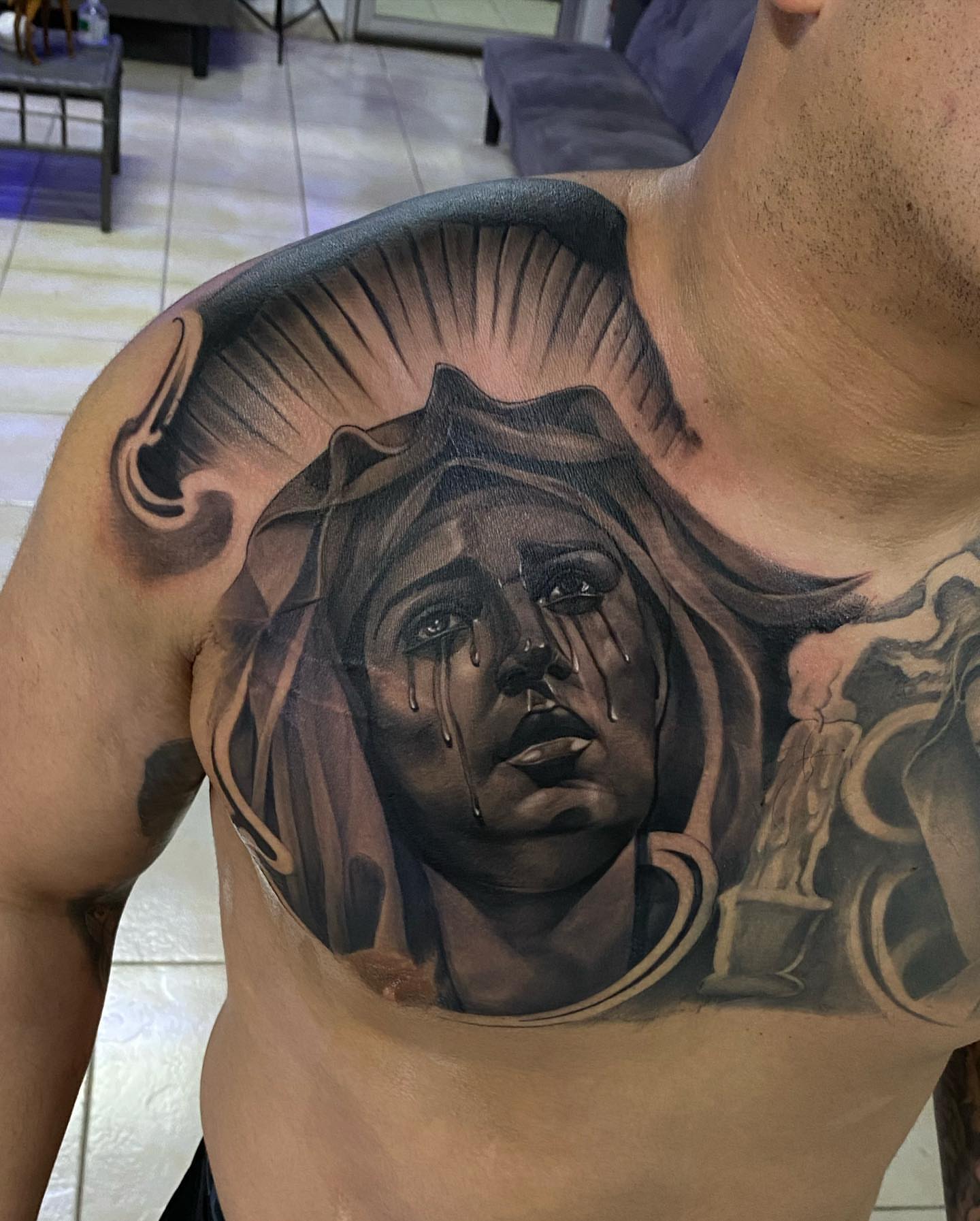 Tattoo by @yackolettersx6 β realism, dark_realism