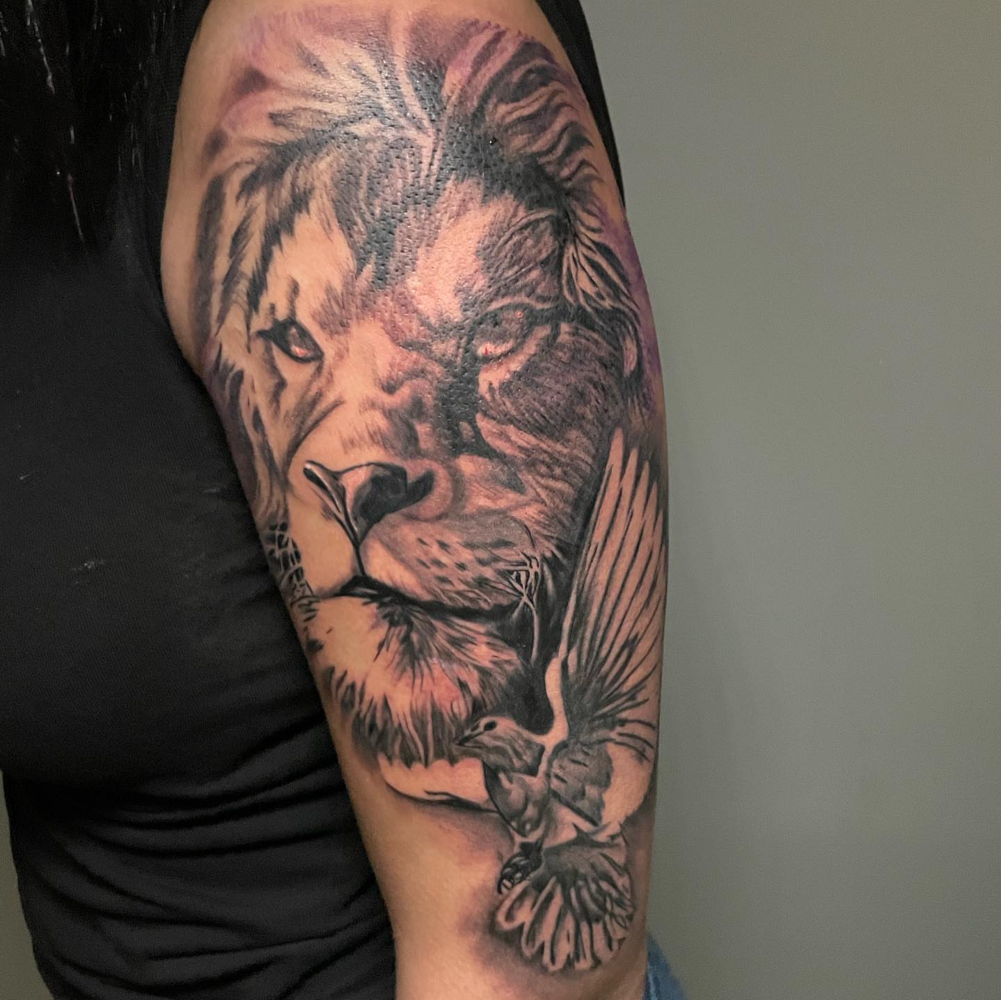 Tattoo by @inkmeupt — realism, black_and_grey