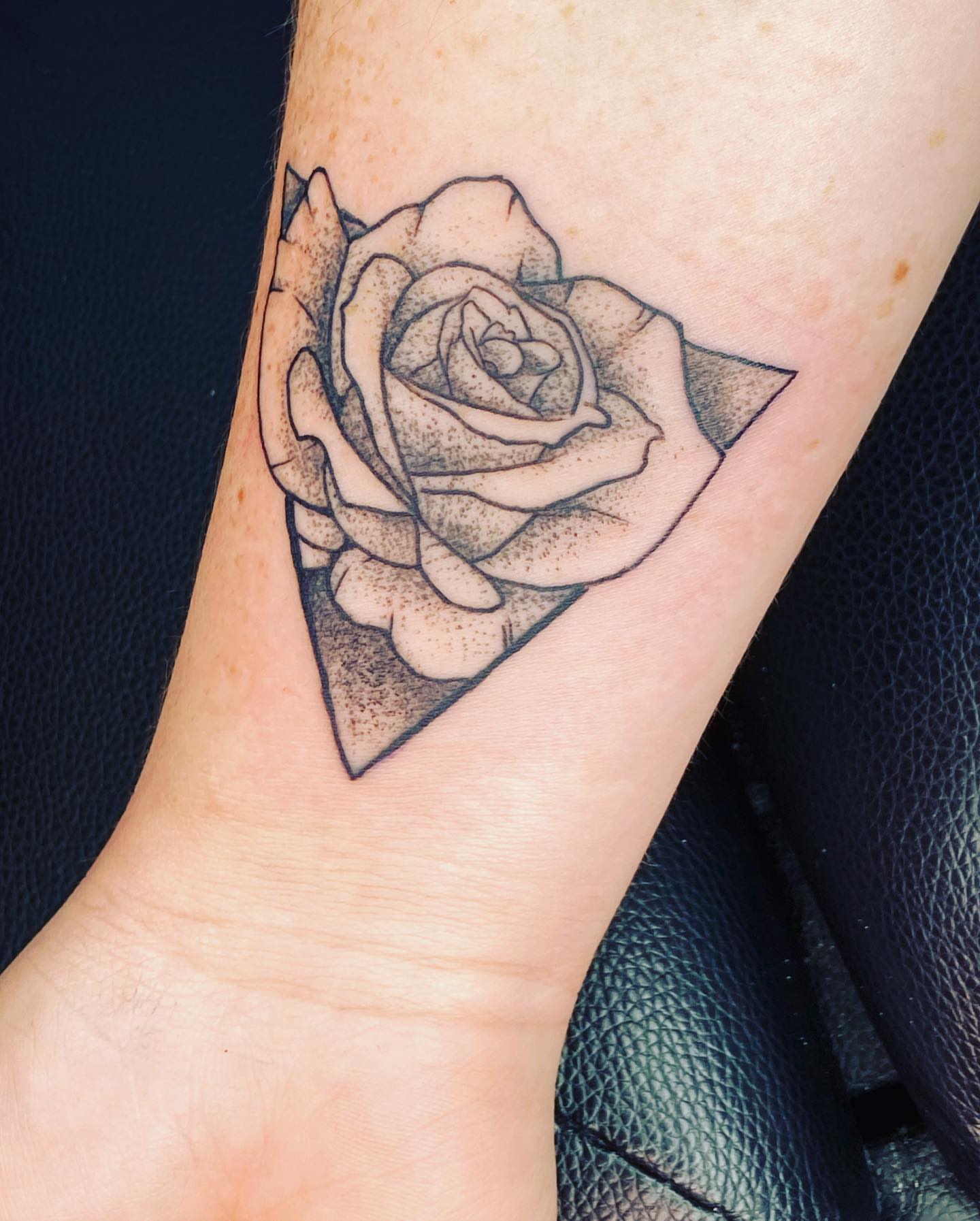 Tattoo by @blainoinsanotattoo — dotwork