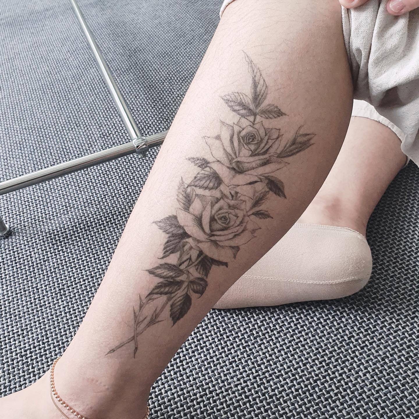 Tattoo by @haesol_ink — black_and_grey