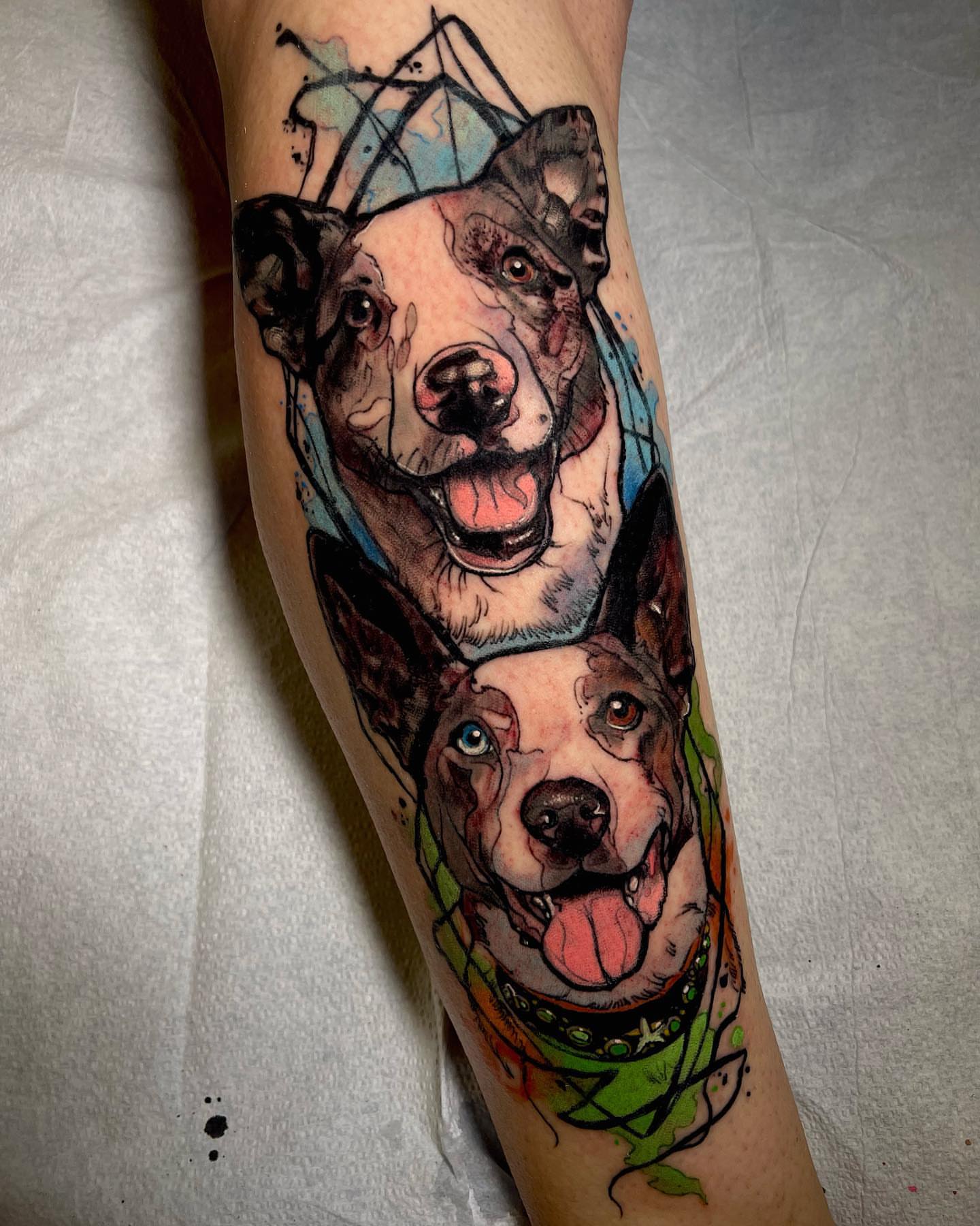 Tattoo by @jessewilliamstattoo — realism, watercolor