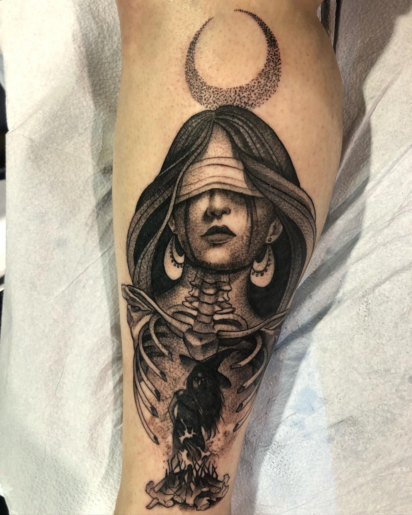 Tattoo by @mikey_ruck — dotwork, realism